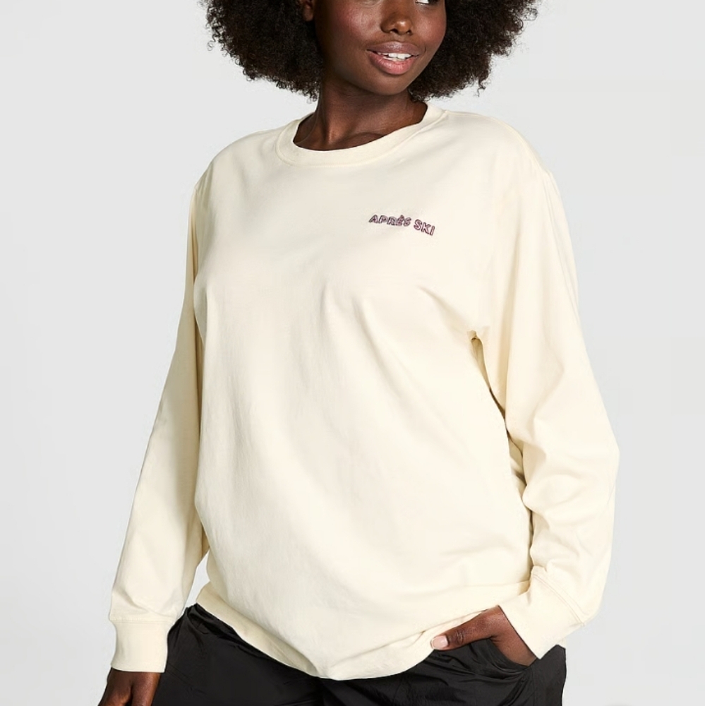 Victoria Secret Pink Campus Long Sleeve Tee